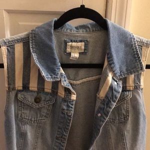 Denim jacket vest